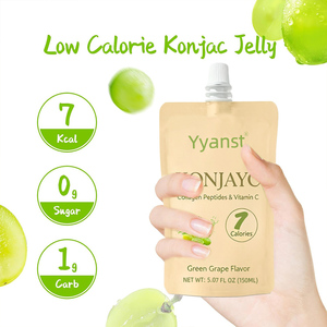 Gelée de konjac à saveur de raisin vert, faible en calories, enrichie en collagène et vitamine C, pour la santé intestinale et l'éclaircissement de la peau (OEM/ODM). - Product Image 3