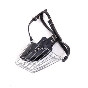 Museruola per Cani in Acciaio Inossidabile e Pelle, Anti-Morso, Anti-Abbaio, Anti-Rovinamento, Anti-Danno, Progettata Appositamente per Pastore Tedesco - Product Image 4