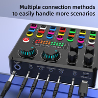 Ensemble de mixeur audio professionnel avec trépied, microphone à condensateur, orientation en forme de cœur pour une réponse en fréquence de 5,0
