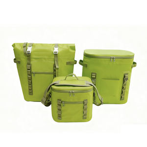 Werkseitig Luxus Soft Premium Qualität Wasserdicht PVC isoliert Thermal Outdoor Beach Green Halten Sie kalt Kühltasche Set - Product Image 5