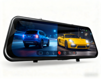 Kamera dasbor batasan ganda, kamera depan dan belakang baru, perekam mengemudi HD dengan aplikasi GPS mirrororing layar CarPlay