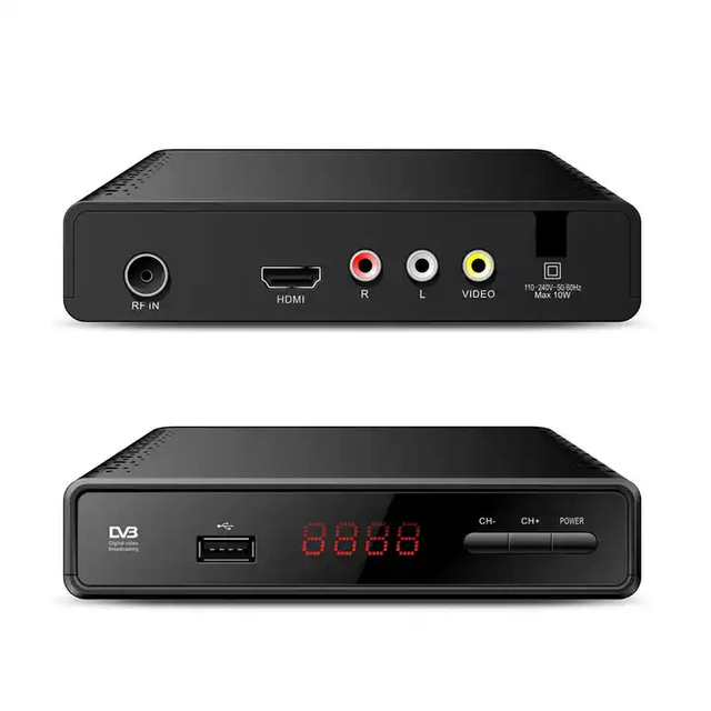 Hot Selling Full HD Digital Terrestrial MPEG 4 DVB-T2 Set Top Box DVB-T2 TV Decoder Tuner with 1-Year Warranty