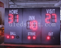 Tableau de bord numérique sans fil, écran LED de Baseball, Softball, partition