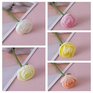 ดอกกุหลาบประดิษฐ์ CallaFloral ก้านเดี่ยว สีขาว ชมพู เหลือง ส้มอ่อน สำหรับตกแต่งงานแต่งงาน ตกแต่งบ้าน - Product Image 3
