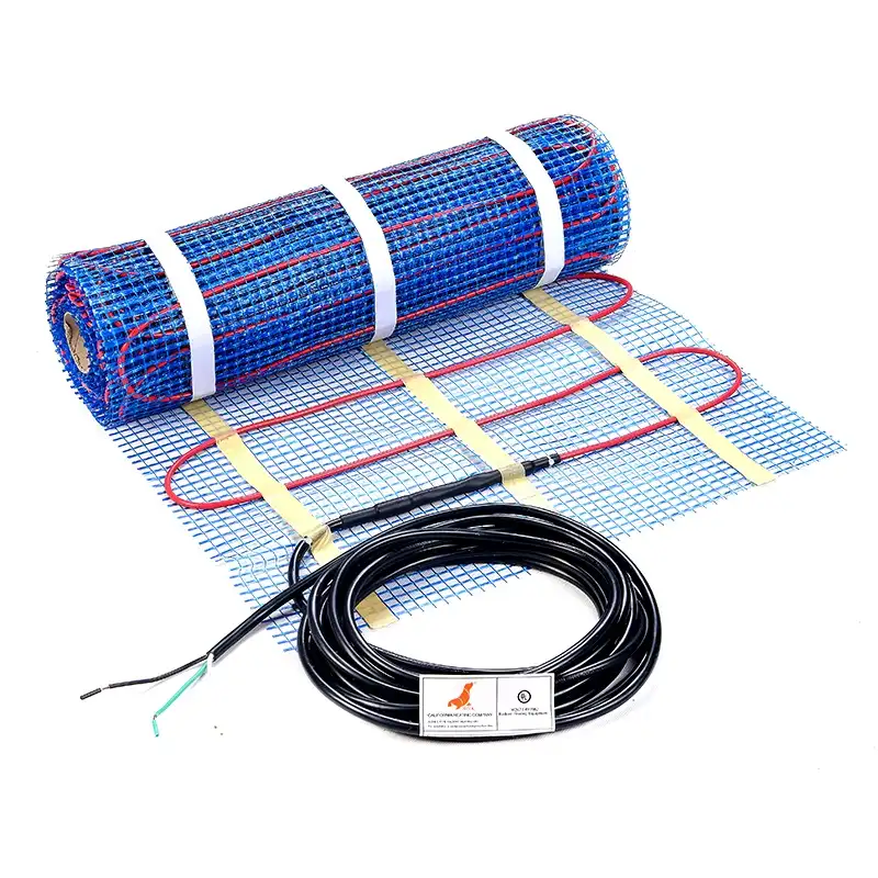 इनडोर जुड़वां कंडक्टर विद्युत तल CE प्रमाणीकरण के साथ underfloor हीटिंग चटाई