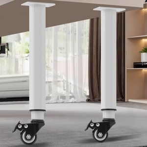Pieds de table réglables en hauteur avec roulettes, pour table basse, réglables jusqu'à mille centimètres - Product Image 1