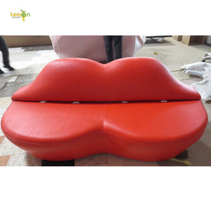 Muebles modernos para el hogar, sala de estar, con forma de labios, sexy, rojo, sofá de labios - Product Image 5