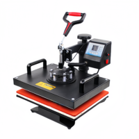 Presse à chaud et machine à gaufrer 5-en-1 | Impression par sublimation bricolage pour vêtements, coussins et accessoires