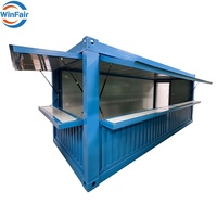 Maison préfabriquée en conteneur WinFair Price, pliable, avec couleur personnalisée pour café/restaurant en conteneur