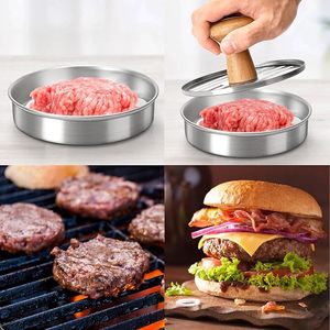 Prensa de hamburguesas de acero inoxidable, máquina <span class=keywords><strong>para</strong></span> hacer hamburguesas, prensa antiadherente <span class=keywords><strong>para</strong></span> asar, barbacoa, cocina, aplanamiento, <span class=keywords><strong>hamburguesa</strong></span> jugosa abrasadora - Product Image 6