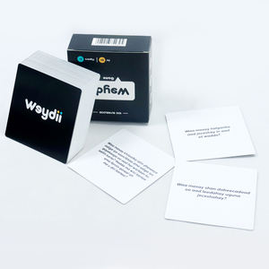 Jeu de cartes de conversation familial amusant pour amis, imprimé sur mesure par le fabricant, jeu de cartes multijoueur de <span class=keywords><strong>quiz</strong></span> somalien, 100 cartes imprimées - Product Image 1