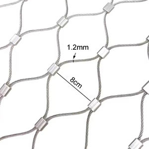 Maille de câble en acier inoxydable flexible, maille en acier inoxydable 304, clôture de sécurité pour animaux, filet de protection pour cage à oiseaux - Product Image 5