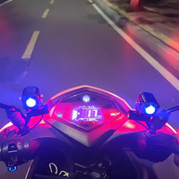 Systèmes d'éclairage universels pour moto 40w 4000lm Lampe projecteur Devil Eye Explorers pour conduite Scooter ATV Moto Feux antibrouillard