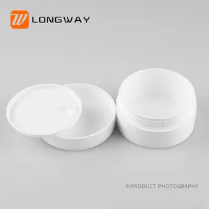 Customized 50g 100g Empty Cream Container Packaging Plastic PP Cosmetic Body Butter Jar With Logo Available