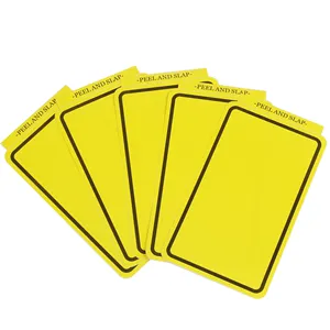 Simple Yellow Basic Fragile Paper Stickers Popular Indestructible Eggshell Stickers For Graffiti