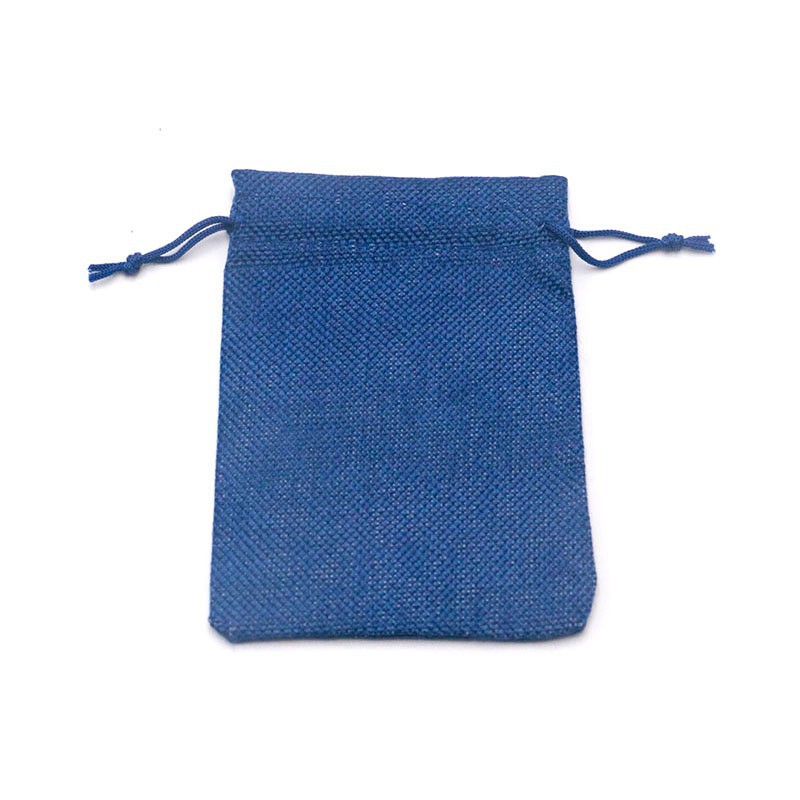 Royal blue-burlap bag-20x30cm