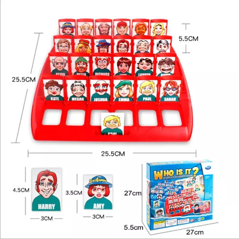 Child Who Is It Classic Board Game Toys Memory Training Parent Leisure Time Family Guessing Games