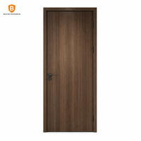 Puerta Interior Moderna de Madera Mexin Precolgada con Marco y Panel, Aislamiento Acústico para Dormitorio, Apartamento, Renovación del Hogar