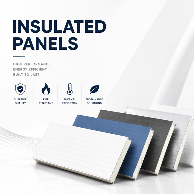 High-Density PU PIR Polyurethane Sandwich Panel 50mm 75mm 100mm 150mm Fireproof Insulated Cold Room Wall Panels for Cold Storage