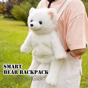 Peluche intelligente en forme d'ours chantant, sac à dos, cadeau de Noël, peluche courte, 7-14 ans, unisexe - Product Image 1