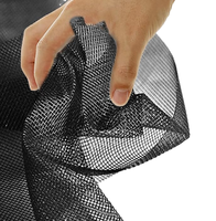 Moustiquaire de porte en fibre de verre haute transparence invisible 18*16 DIY pour fenêtre anti-insectes