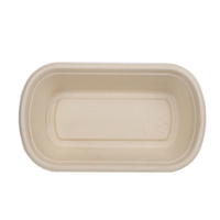 Groothandel Biologisch Afbreekbaar Wegwerp Lunchbox Rechthoek Suikerriet Bagasse Voedselcontainer Deksel Rechthoekig Patroon Fruitverpakking