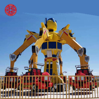 Açık oyun alanı heyecan verici yenilmez kral Kong adam eğlence parkı binmek için Robot Transformers satılık binmek