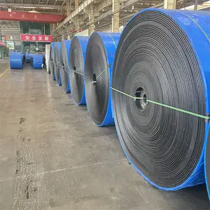 Heat Fire Abrasion Resistant Fabric Transport 1200mm Ep300 Rubber Conveyor Belt For Heavy Rock