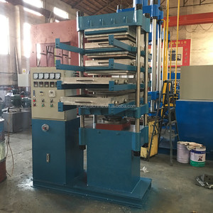Presse à carreaux de sol en caoutchouc robuste, machine de pressage multicouche professionnelle pour usine de recyclage - Product Image 5