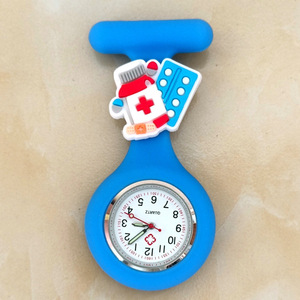 Hot Sale Female Brooch <b>Pocket</b> Nurse Fob <b>Watches</b> Office Silicone Nurse <b>Watch</b> Band <b>for</b> Nurses Doctors Male - Product Image 5
