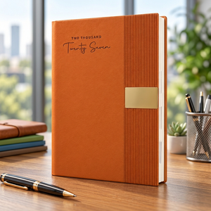 Agenda Premium One Dated de PU, Planificador Corporativo, Cuaderno de Tapa Dura con Placa Metálica, Personalización con Marca, Regalos de Oficina, Organizadores de Diario - Product Image 3