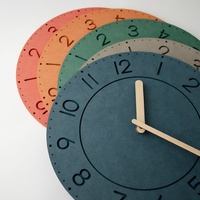 Horloge Murale Moderne Simple Sans Perçage, Couleur Morandi, pour Salon, Meuble TV, Entrée, Décoration Transfrontalière