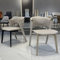 Vente flash - Meubles de salon et de salle à manger de style moderne, fauteuil en cuir de haute qualité, chaise de salle à manger d'hôtel