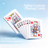 Jeu de cartes publicitaires personnalisées, recyclables et durables, 52 cartes de poker avec emballage plat pour collectionneurs