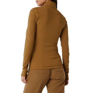 Uniformes, vestes sur mesure, vestes sur mesure, vestes brunes pour femmes à la mode, hôpital d'infirmière avec fermeture éclair - Product Image 4