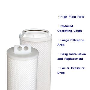 Cartuchos de filtro de gran flujo, elemento filtrante plisado de alto flujo, solo para uso industrial - Product Image 2