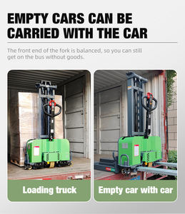 1000kg 1,5 m Fábrica Precio bajo Paleta de elevación Apilador de carga automática eléctrica completa - Product Image 6