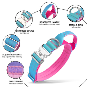 <span class=keywords><strong>Collar</strong></span> Ajustable para Perro Resistente con Hebilla de Metal, <span class=keywords><strong>Collar</strong></span> de Diseño con Nuevo Color Degradado, <span class=keywords><strong>Collar</strong></span> Táctico de Nailon para Perro - Product Image 4