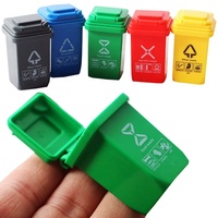 Mini poubelle, bac à déchets, miniatures pour accessoires de maison de poupée, petits bacs à déchets, ornements DIY