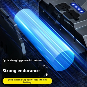 Xinsite 1800mAh cảm ứng <span class=keywords><strong>LED</strong></span> Đèn pin không thấm nước XHP50 với ABS Loại C Pin cho câu cá đi bộ đường dài đầu <span class=keywords><strong>Torch</strong></span> ngân hàng điện - Product Image 4