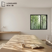 Ventana Abatible Económica de Bajo Costo, Apertura Exterior, Estándar, Sin Rotura Térmica, Aluminio, Doble Acristalamiento, para Hogares del Sudeste Asiático