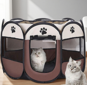 <span class=keywords><strong>2025</strong></span> Nieuwe Hete Verkoop Fabriek Groothandel Lage Prijs Huisdier Nest Hek Achthoek Kooi Draagbare Opvouwbare Transparante Kat Hond Tent - Product Image 2