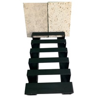 Hot Sale Metall Display Racks Boden stehend Keramik fliesen Quarz Künstlicher Granit Marmor Stein Probe Stand Bodenbelag Rack Regal