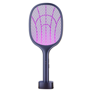 2-in-1 Electric Mosquito Swatter with <b>Charging</b> Base UV Purple Light Mosquito Trap Plastic Rechargeable Fly Killer for Indoor Out - Product Image 2