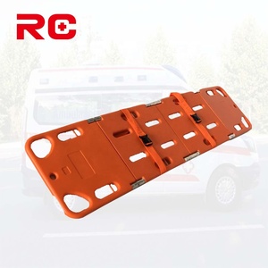 Brancard <span class=keywords><strong>médical</strong></span> d'urgence manuel pliable en HDPE à quatre sections avec poignées, équipement de transfert hospitalier, direct usine - Product Image 1