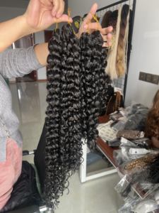 GoGo Curl Estensioni per <span class=keywords><strong>Capelli</strong></span> Sintetici Ricci Corti Neri Naturali, Twist Profondo per <span class=keywords><strong>Trecce</strong></span>, Onda d'Acqua, <span class=keywords><strong>Capelli</strong></span> Ricci all'Uncinetto - Product Image 6