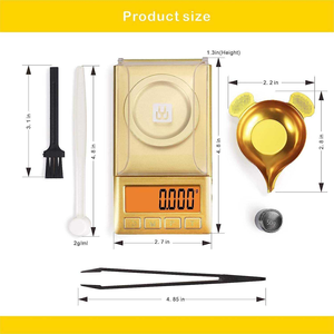 Balança Eletrônica de Alta Precisão 100g *0.001g para Joias, Laboratório de Diamantes, Ferramentas de Medição de Peso Medicinal de Ouro 0.001g - Product Image 5