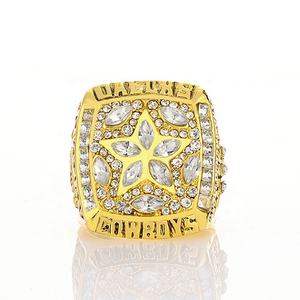 جودة عالية <span class=keywords><strong>Dallas</strong></span> رعاة البقر الرياضية كرة القدم-حلقة سبيكة الكلاسيكية الحنين بالجملة - Product Image 4