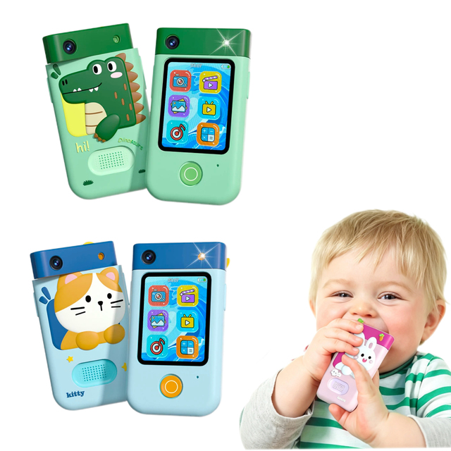 I9 Kids Digital Camera Toy 2.8-Inch Screen Dual 48MP Front Back Camera 1080P Video Recording Portable Children Mini Camera Gift