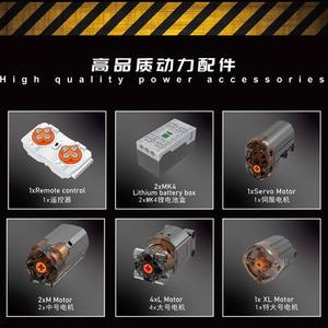 Yuxing 17036 Juego de Bloques de Construcción de Vehículos de Ingeniería, Control Remoto Eléctrico, Operado por Aplicación, Modelo de Juguete de Construcción para Edades de 8 a 13 Años - Product Image 4